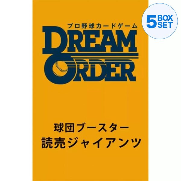 Professional Baseball Card Dream Order Yomiuri Giants Booster Pack Box TCG JAPAN Sale