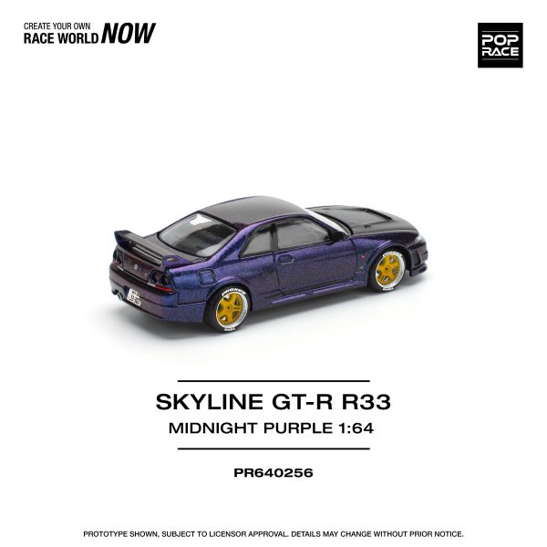 POPRACE GT-R R33 Midnight Purple 1 64 JAPAN OFFICIAL Cheap