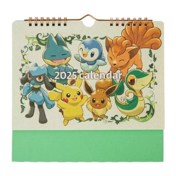 Pokemon Center Original Postcard Desk Calendar 2025 Seasonal Situations JAPAN Discount