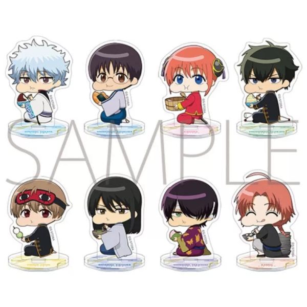 Gintama Kapurikko Stuffing Cheeks Acrylic Stand Collection Complete set JAPAN Hot on Sale