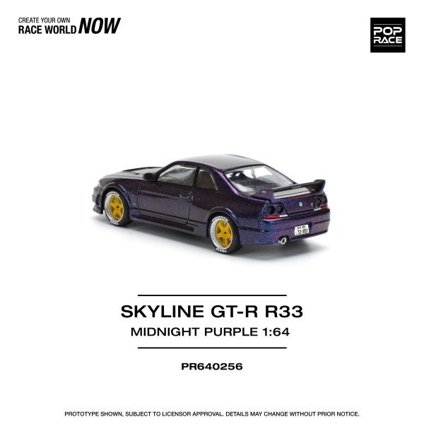 POPRACE GT-R R33 Midnight Purple 1 64 JAPAN OFFICIAL Cheap