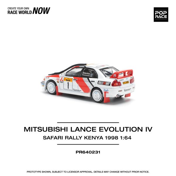 POPRACE Mitsubishi Lancer Evolution IV Safari Rally Kenya 1998 1 64 JAPAN Online Sale