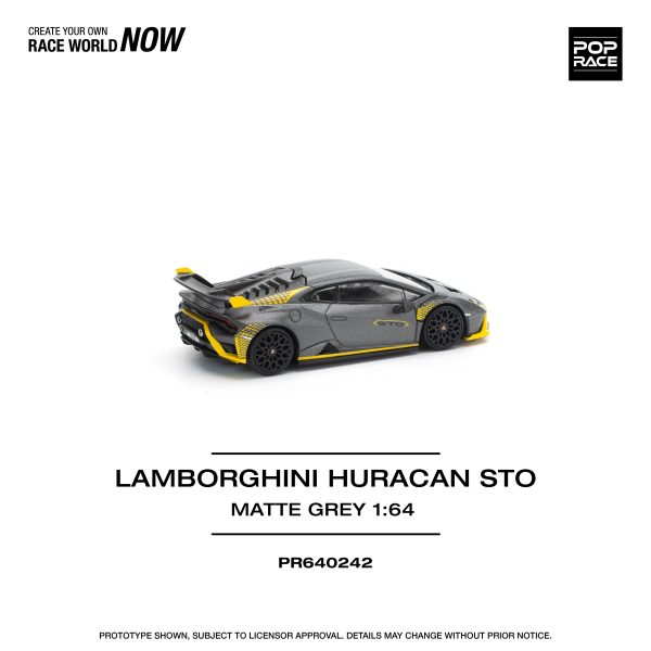 POPRACE Lamborghini Huracan STO Matte Grey 1 64 JAPAN OFFICIAL Discount