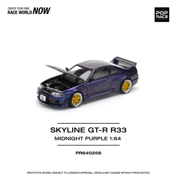 POPRACE GT-R R33 Midnight Purple 1 64 JAPAN OFFICIAL Cheap