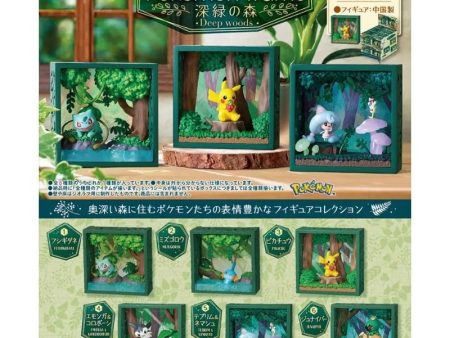 RE-MENT Pokemon frame Deep Green Forest All 6 Types Set Figure JAPAN OFFICIAL Supply