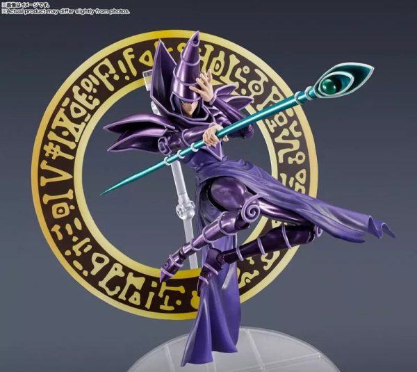 BANDAI S.H.MonsterArts Yu-Gi-Oh! Duel Monsters Dark Magician Action Figure JAPAN For Sale