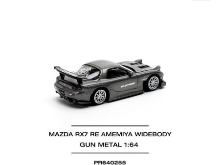 POPRACE Mazda RX7 Re-Amemiya Gun Metal 1 64 JAPAN OFFICIAL Hot on Sale