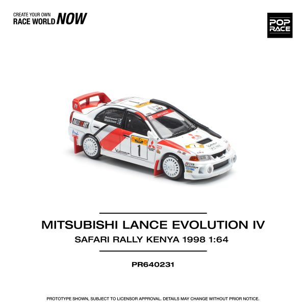 POPRACE Mitsubishi Lancer Evolution IV Safari Rally Kenya 1998 1 64 JAPAN Online Sale