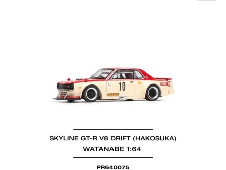 POPRACE Skyline GT-R V8 Drift Hakosuka Watanabe 1 64 JAPAN OFFICIAL For Sale