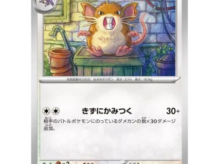 Pokemon Card Japanese 020 165 Raticate sv2a TCG Fashion