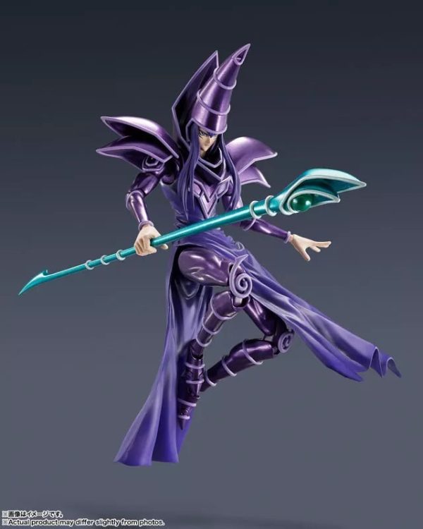 BANDAI S.H.MonsterArts Yu-Gi-Oh! Duel Monsters Dark Magician Action Figure JAPAN For Sale