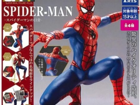 SR+ Spider-Man Spider-Man s Daily Life All 4 types Set Figure Capsule Toy JAPAN Hot on Sale