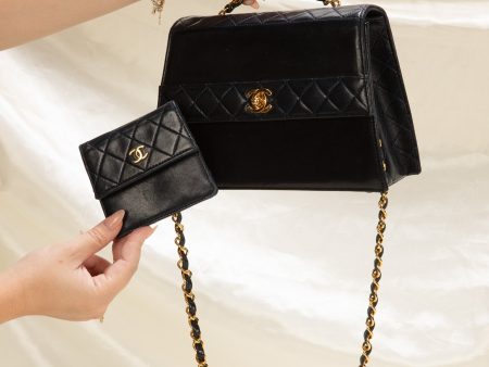 Chanel Lambskin Trapezoid and Pouch Fashion