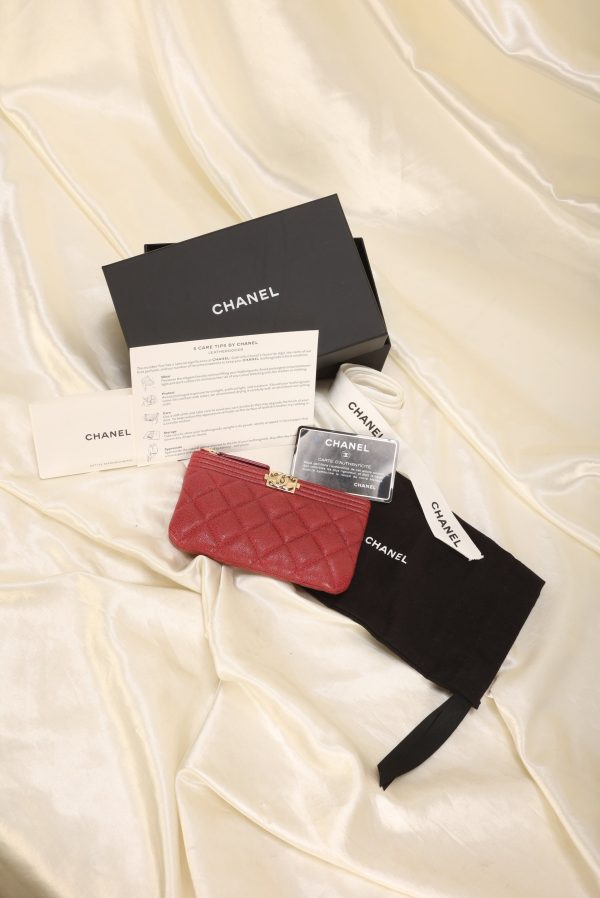 Chanel 2019 Caviar Boy Pouch Discount