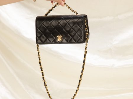 Chanel Lambskin Mini Turnlock Full Flap on Sale