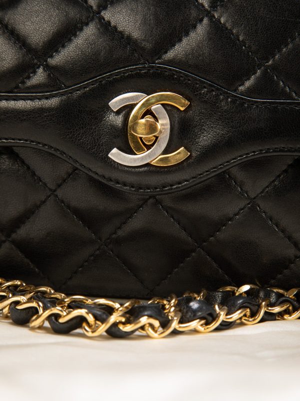 Chanel Lambskin Two-Tone Flap Bag Online now