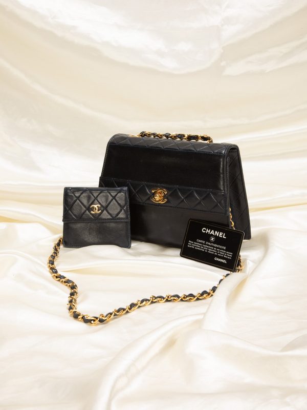 Chanel Lambskin Trapezoid and Pouch Fashion