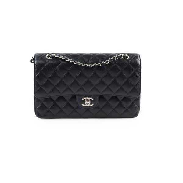 Chanel Classic Flap Medium Large Caviar Black - 29 Series Hot on Sale