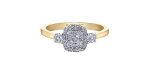 Ladies 14KT Yellow & White Gold Diamond Estoria Engagement Ring (0.50TDW) on Sale