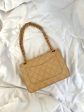 Chanel Beige Full Flap Bag For Sale