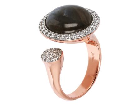 Bronzallure Labradorite & CZ Ring Size 12 Online Hot Sale