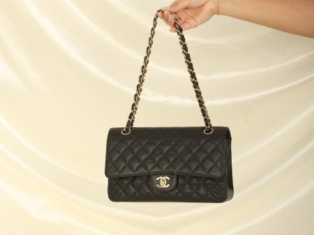 Chanel 2002 Caviar Medium Double Flap on Sale