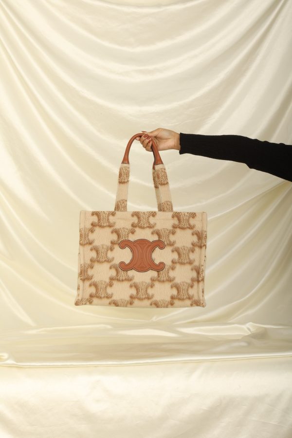 Celine Triomphe Wool Tote Online