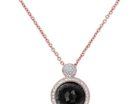 Bronallure Moonstone & CZ Necklace Online Sale