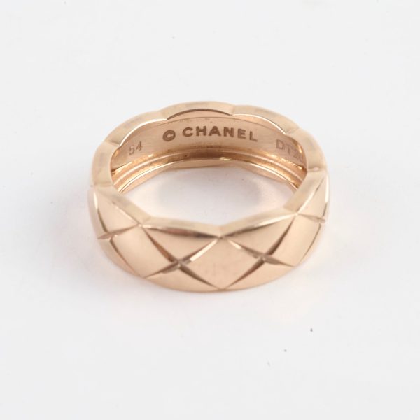 Chanel Coco Crush Small Beige Gold Size 54 Ring For Discount