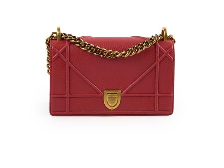 Christian Dior Small Diorama Red Cheap