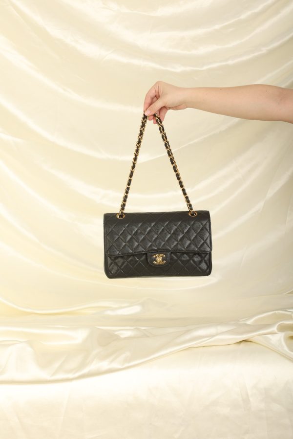 Chanel 2005 Caviar Medium Double Flap Online