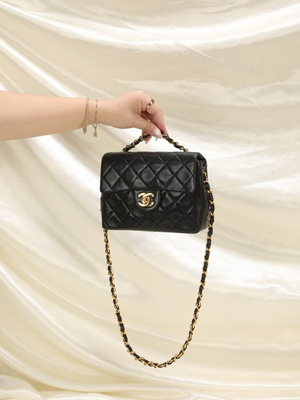 Chanel Lambskin Mini Half Flap Discount