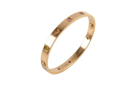 Cartier Love Bracelet Rose Gold Rainbow Size 17 Online