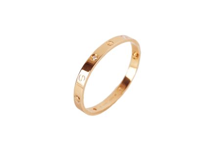 Cartier Love Bracelet 4 Diamonds Yellow Gold Size 16 2021 Supply