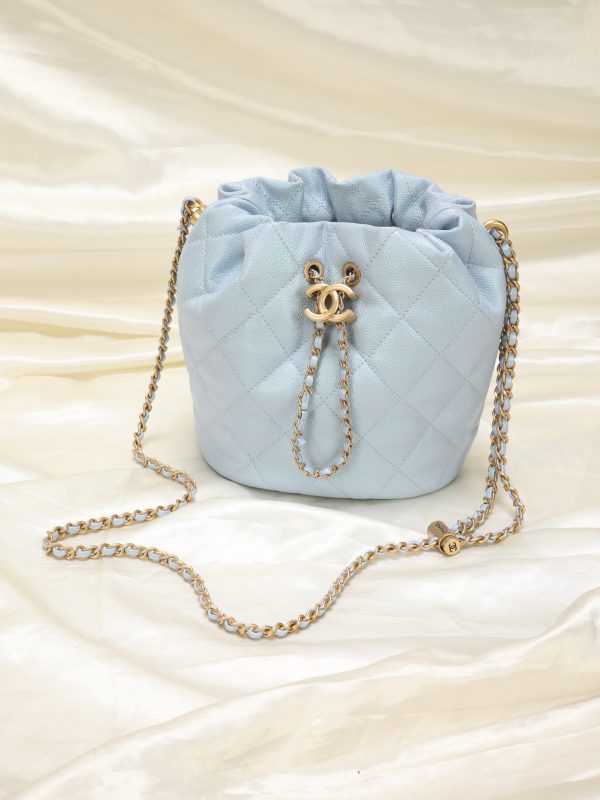 Chanel 2021 Iridescent Bucket Bag For Sale