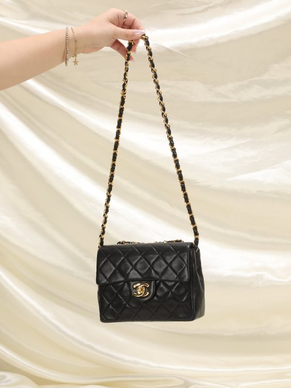 Chanel Lambskin Mini Half Flap Discount