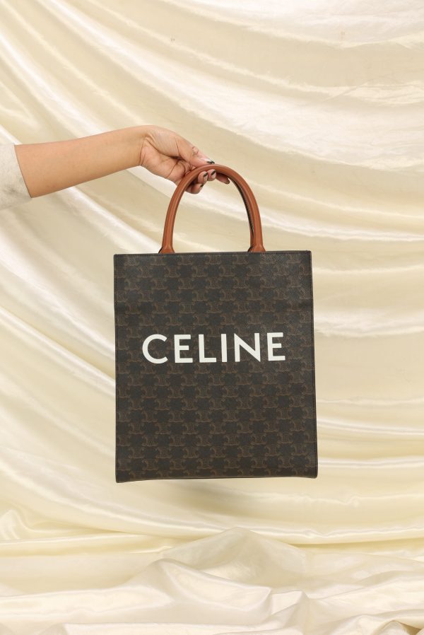 Celine Small Triomphe Cabas Tote For Discount