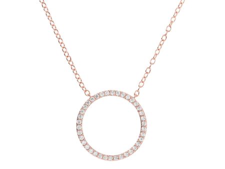 Bronzallure Symmetrical Open Circle Necklace Hot on Sale