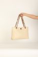 Chanel 2000 Caviar Wood Chain Tote Cheap