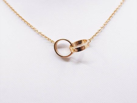 Cartier Yellow Gold Baby Love Necklace Hot on Sale