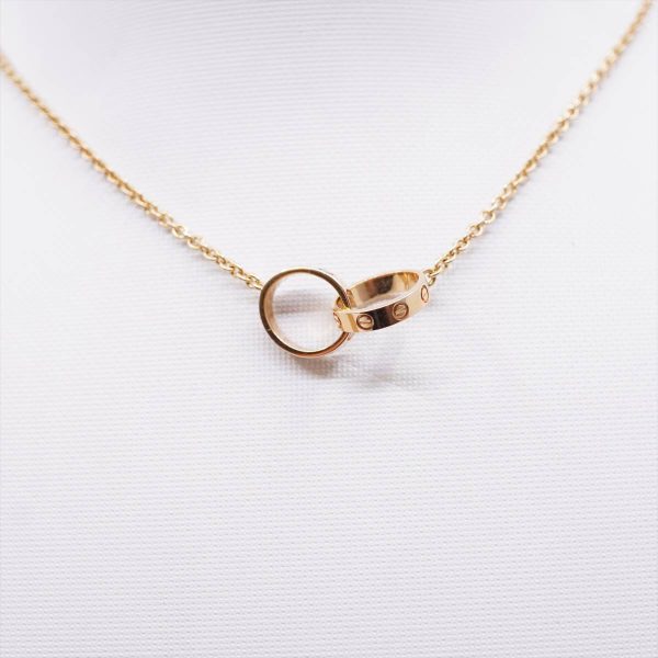 Cartier Yellow Gold Baby Love Necklace Hot on Sale