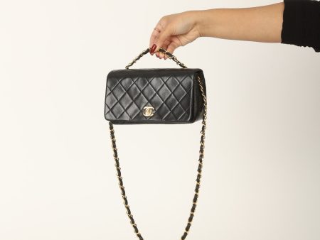 Chanel 1989 Lambskin Mini Full Flap Online Hot Sale