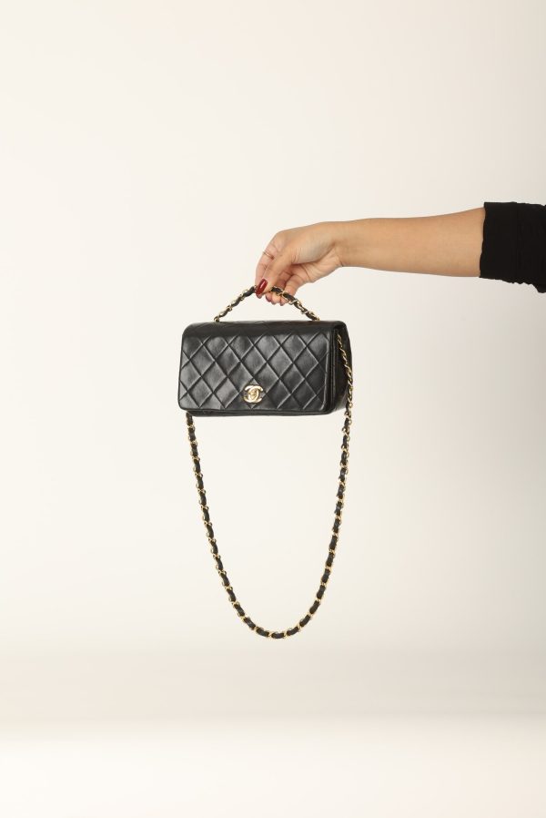 Chanel 1989 Lambskin Mini Full Flap Online Hot Sale