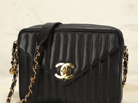 Extremely Rare Chanel Caviar Jumbo Vertical Camera Bag Online Hot Sale