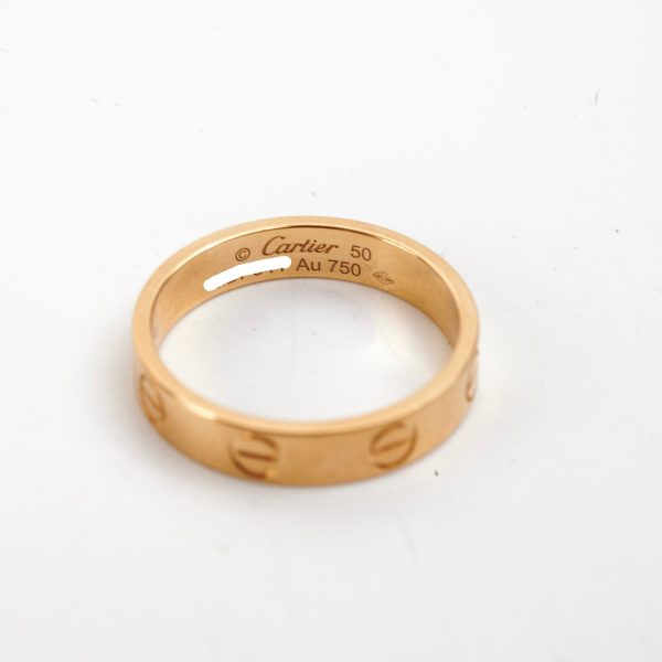 Cartier Small Love Ring Yellow Gold Size 50 Online now