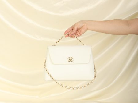 Chanel 1997 Caviar Trapezoid Flap Hot on Sale