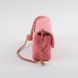 Chanel Crush Mini Rectangular Bright Pink Microchipped 2022 Supply