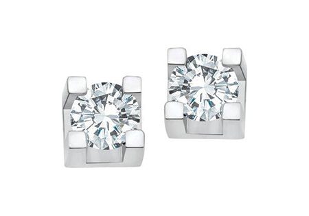 Round Diamond Studs 14KT Gold Online Hot Sale