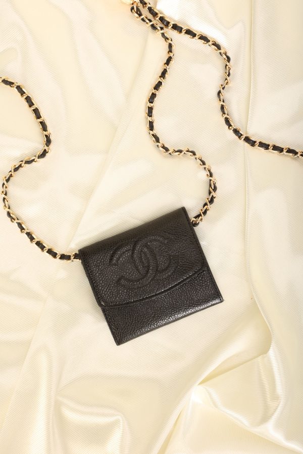 Chanel Caviar Cardholder on Chain Online Hot Sale