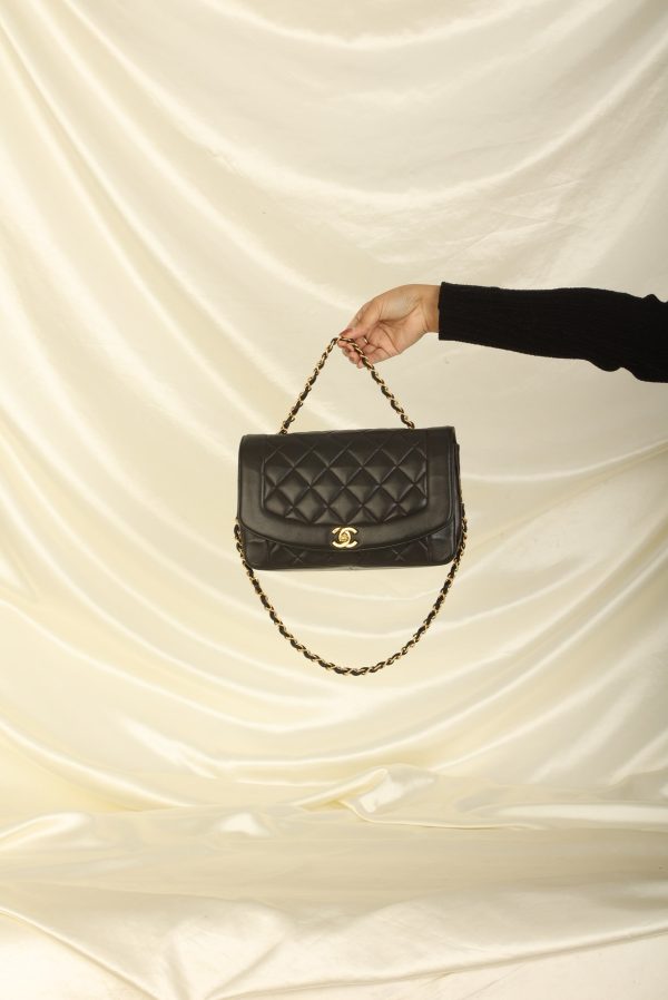 Chanel 1994 Lambskin Medium Diana Hot on Sale